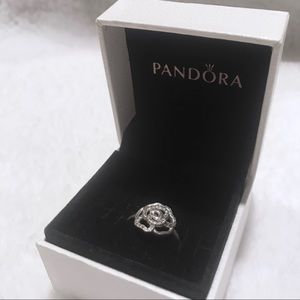 Pandora Silver Rose Ring